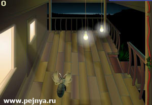 Неплохая игра про насикомое каторое пытается спасти ящерку от удара током.