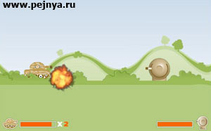 Обалденная игра про маленький, но очень храбрый танк.