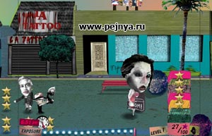 В этой игре вы играете за одну из звезд, каторая изо всех сил пытается убежать от папарацы.