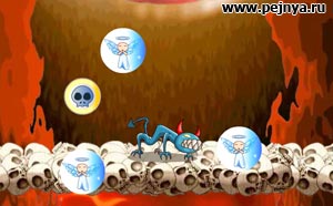 Классная игра где вы дараконом в аду пожираете души.